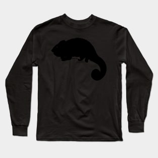 Panther chameleon silhouette Long Sleeve T-Shirt